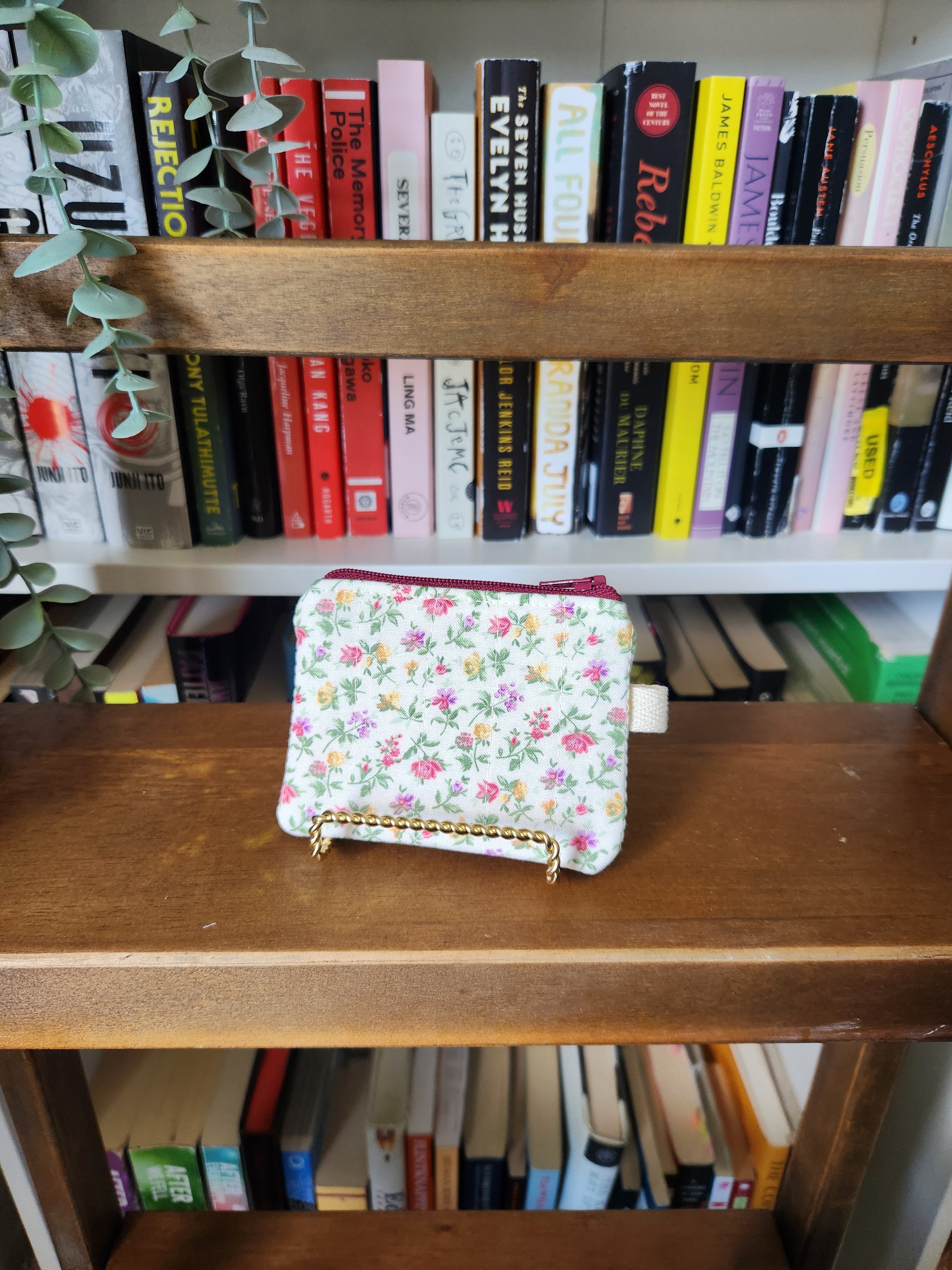 floral keychain wallet