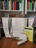 floral tote bag