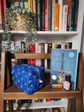 blue gem makeup bag