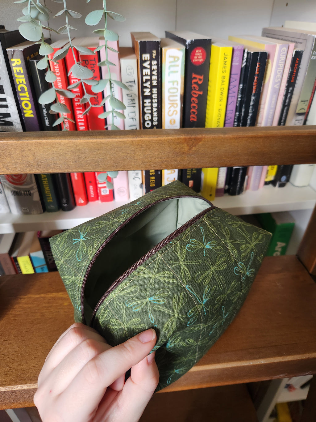 dragonfly makeup bag