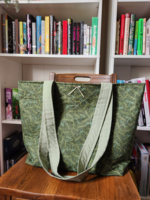dragonfly tote bag
